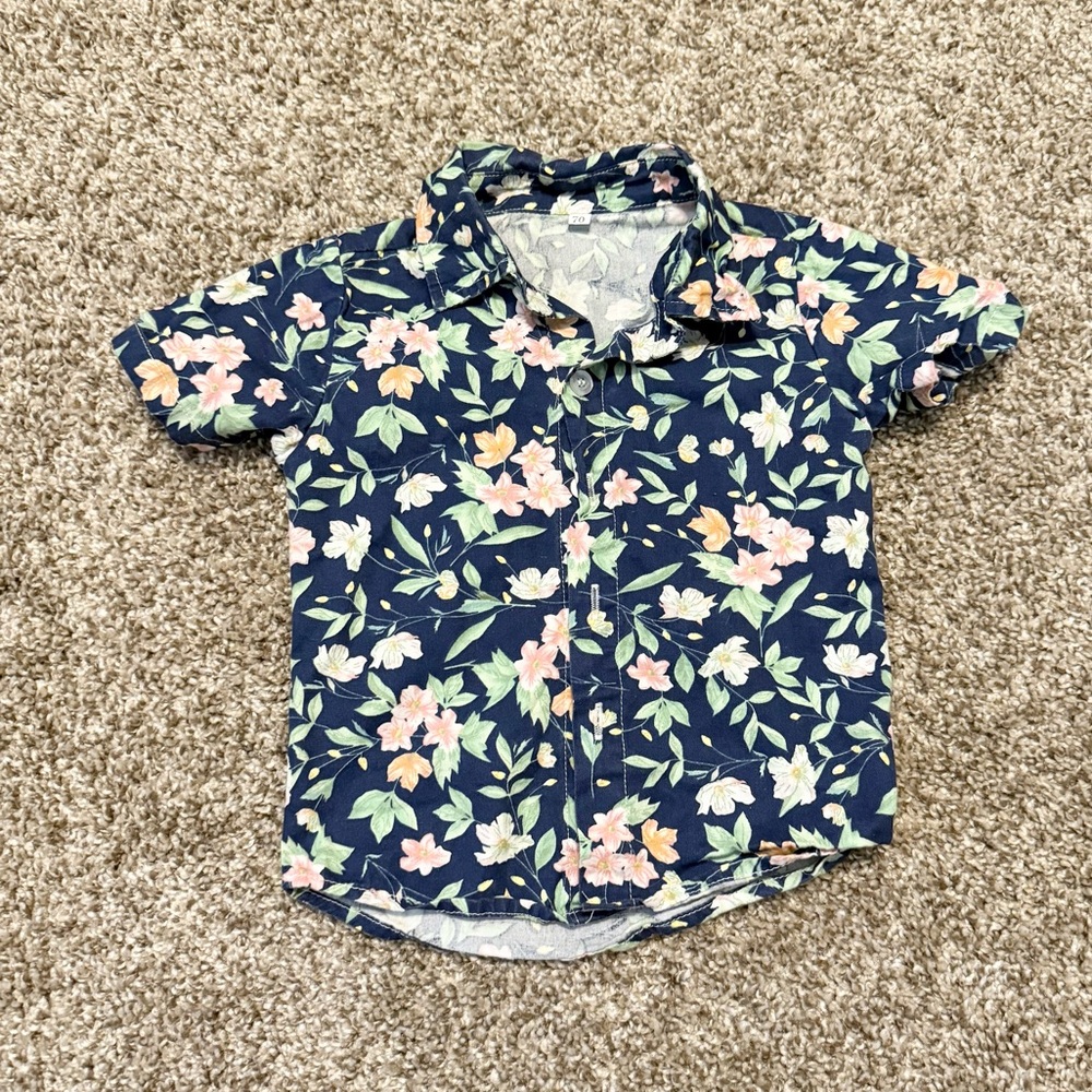 Baby Hawaiian Button Down Top